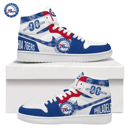 [HOT DEAL] NEW CUSTOMIZED NBA26 P76 PHILADELPHIA 76ERS AIR JORDAN SNEAKERS