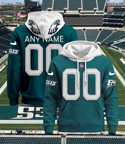 LIMITED EDITION - NEW CUSTOMIZED NFL02 PPE PHILADELPHIA EAGLES UNISEX T-SHIRT, POLO, HOODIE & JACKETS