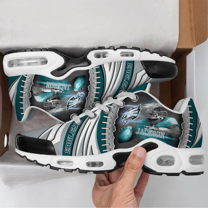 LIMITED EDITION - NEW CUSTOMIZED NFL02 PPE PHILADELPHIA EAGLES UNISEX AIR MAX PLUS SNEAKERS
