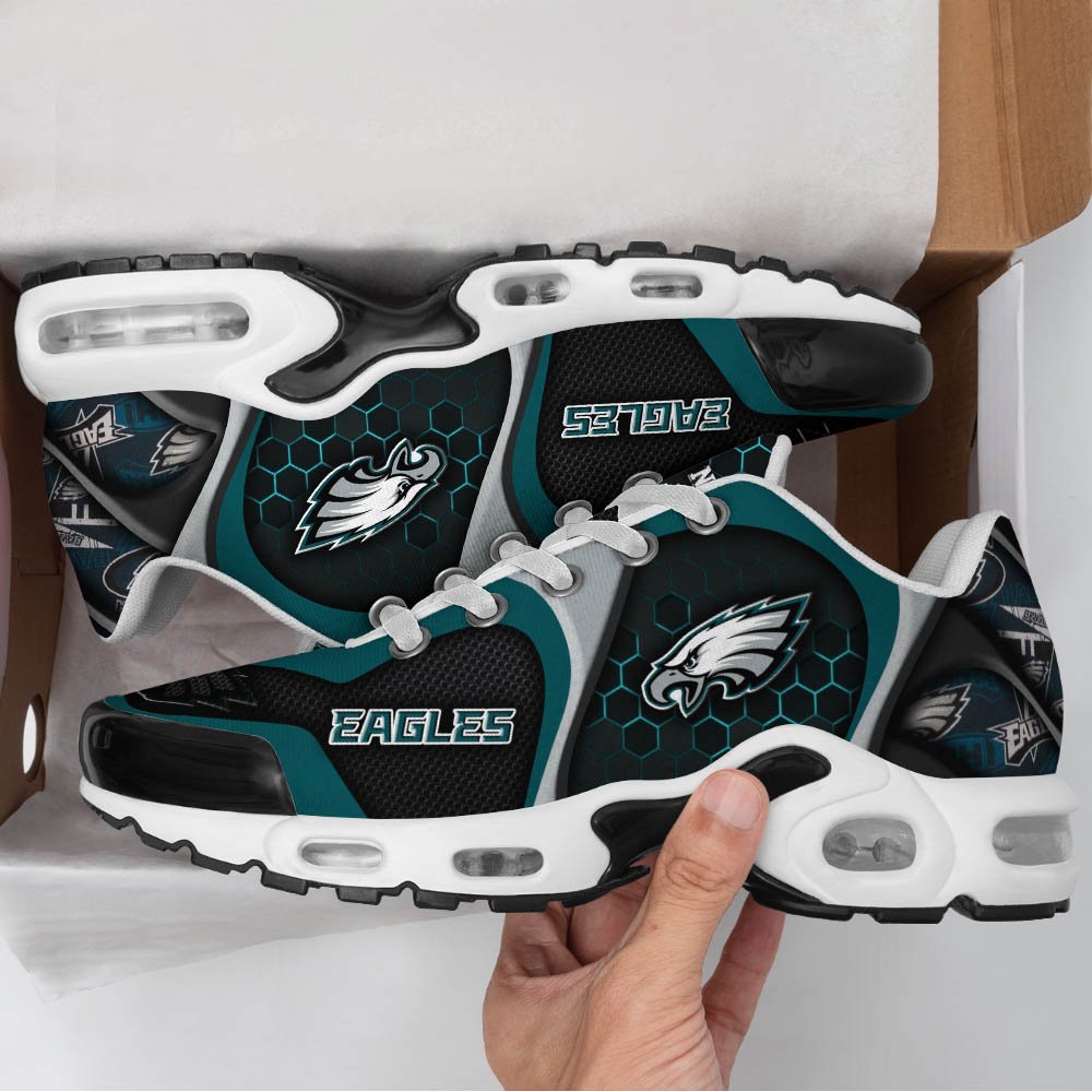 LIMITED EDITION - NEW CUSTOMIZED NFL02 PPE PHILADELPHIA EAGLES UNISEX AIR MAX PLUS SNEAKERS