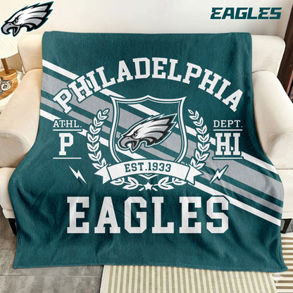 LIMITED EDITION - NEW CUSTOMIZED NFL02 PPE PHILADELPHIA EAGLES NORMAL & FLEECE BLANKET