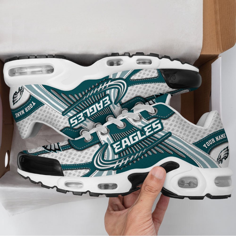 LIMITED EDITION - NEW CUSTOMIZED NFL02 PPE PHILADELPHIA EAGLES UNISEX AIR MAX PLUS SNEAKERS