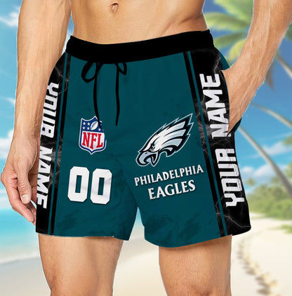 LIMITED EDITION - NEW CUSTOMIZED NFL02 PPE PHILADELPHIA EAGLES UNISEX SHORT PANTS