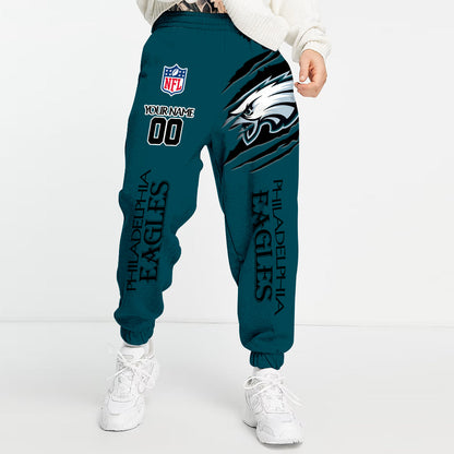 LIMITED EDITION - NEW PREMIUM NFL02 PPE PHILADELPHIA EAGLES UNISEX LONG PANTS