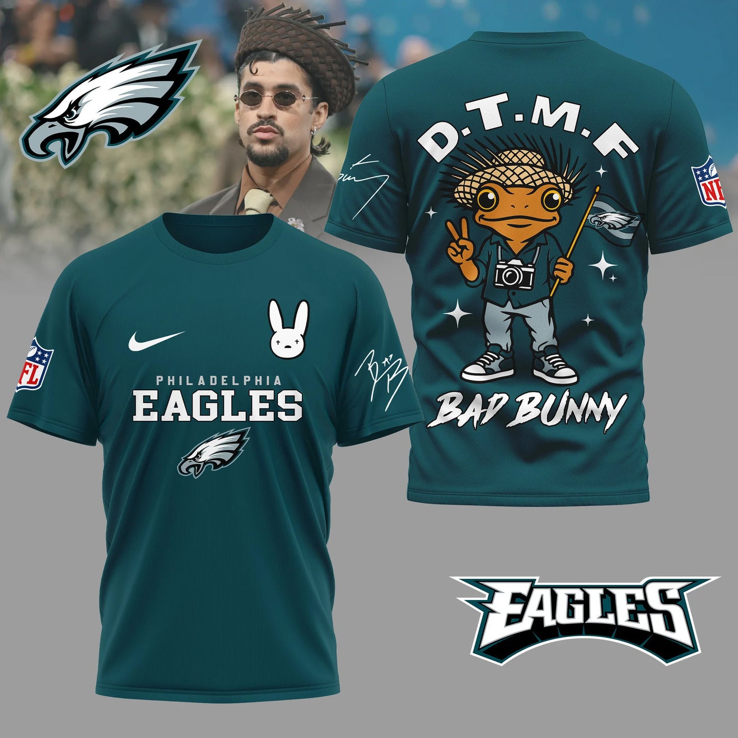 LIMITED EDITION - NEW CUSTOMIZED NFL02 PPE PHILADELPHIA EAGLES T-SHIRT, HOODIE, ZIP HOODIE