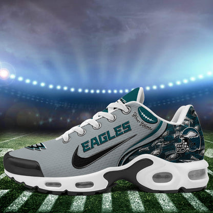 LIMITED EDITION - NEW CUSTOMIZED NFL02 PPE PHILADELPHIA EAGLES UNISEX AIR MAX PLUS SNEAKERS