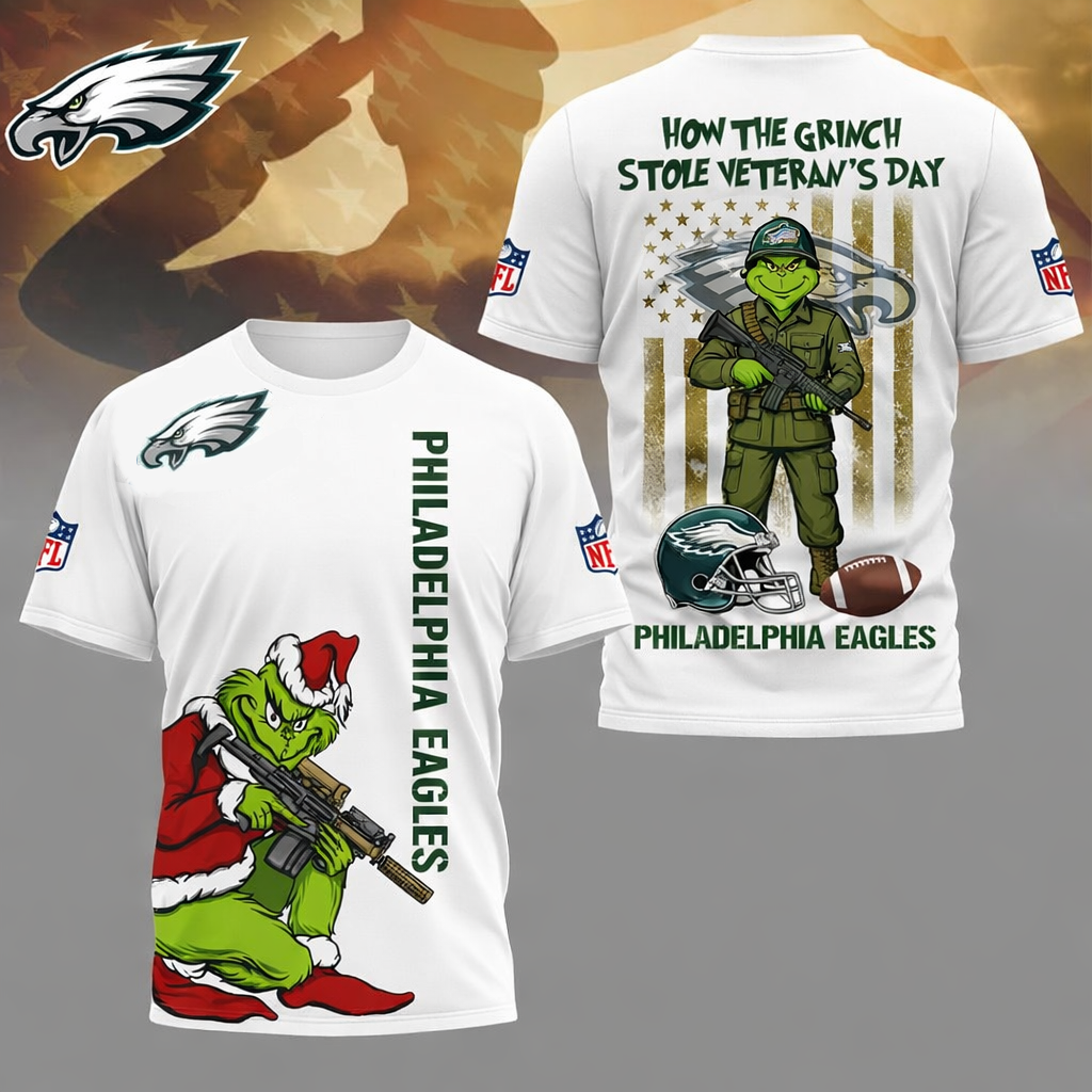 LIMITED EDITION - NEW CUSTOMIZED NFL02 PPE PHILADELPHIA EAGLES 3D SHIRT