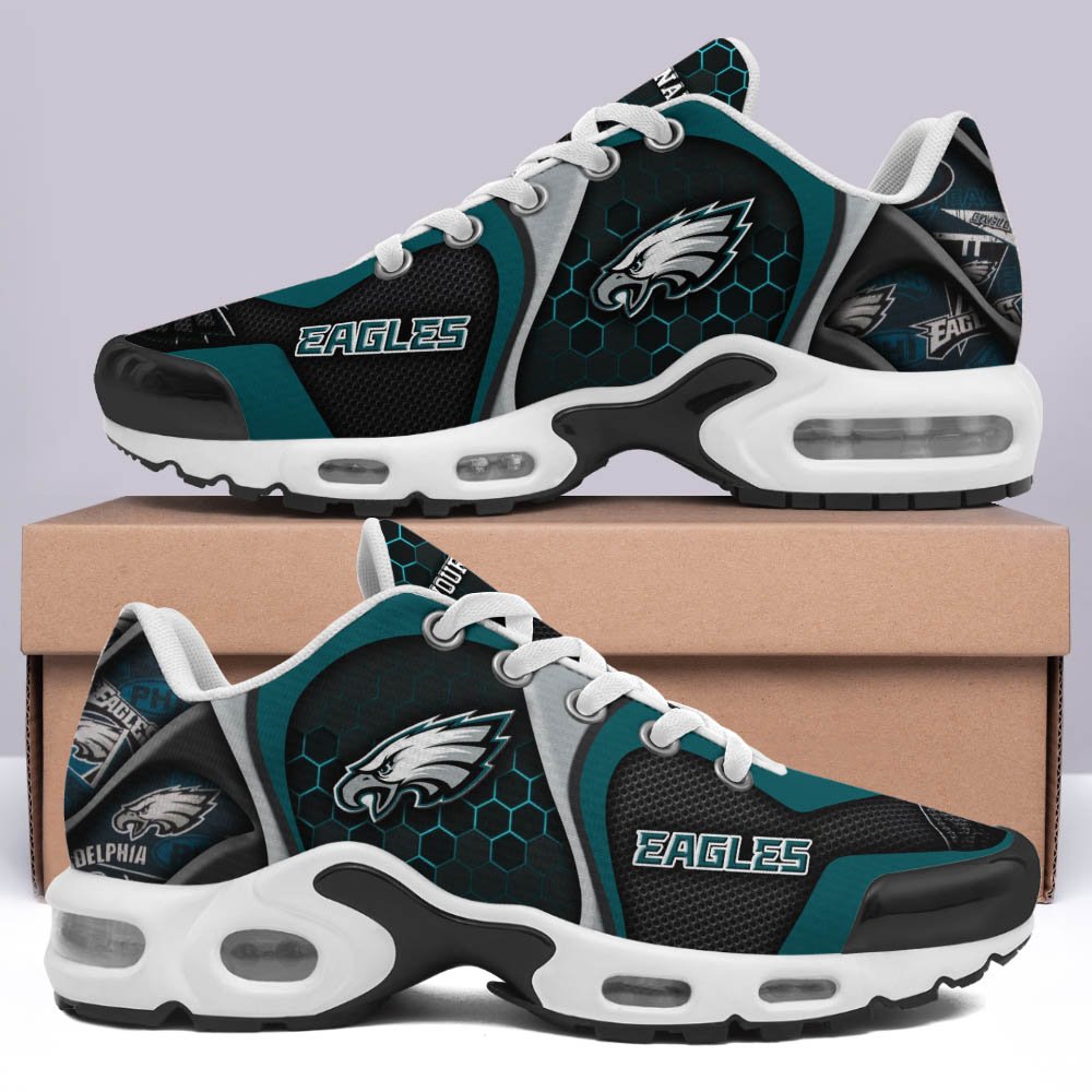 LIMITED EDITION - NEW CUSTOMIZED NFL02 PPE PHILADELPHIA EAGLES UNISEX AIR MAX PLUS SNEAKERS