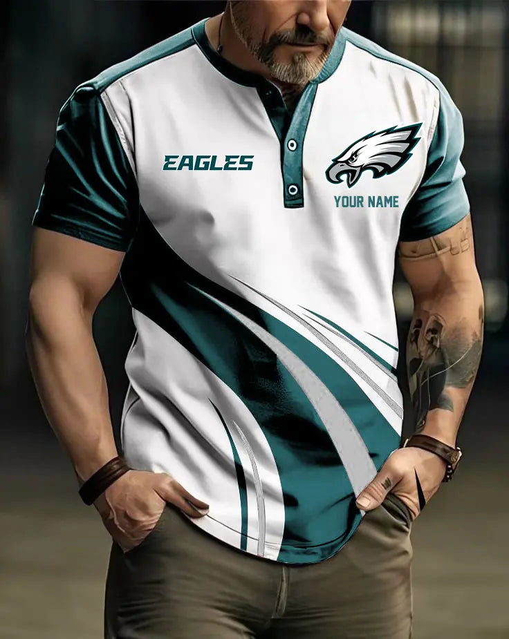 LIMITED EDITION - NEW CUSTOMIZED NFL02 PPE PHILADELPHIA EAGLES POLO SHIRT