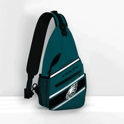 LIMITED EDITION - NEW CUSTOMIZED NFL02 PPE PHILADELPHIA EAGLES SLING BAG