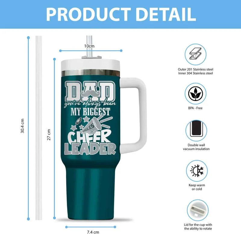 [SPECIAL OFFER] NEW CUSTOMIZED NFL02 PPE PHILADELPHIA EAGLES 40OZ TUMBLER