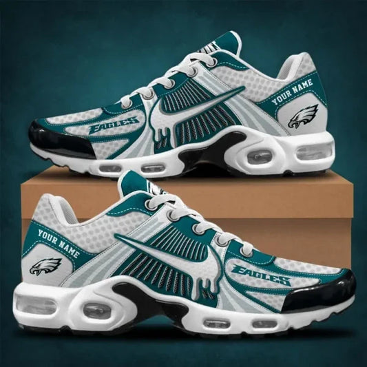 LIMITED EDITION - NEW CUSTOMIZED NFL02 PPE PHILADELPHIA EAGLES UNISEX AIR MAX PLUS SNEAKERS