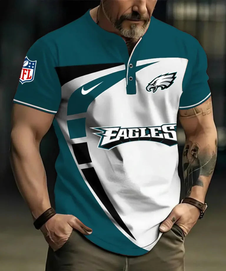LIMITED EDITION - NEW CUSTOMIZED NFL02 PPE PHILADELPHIA EAGLES POLO SHIRT