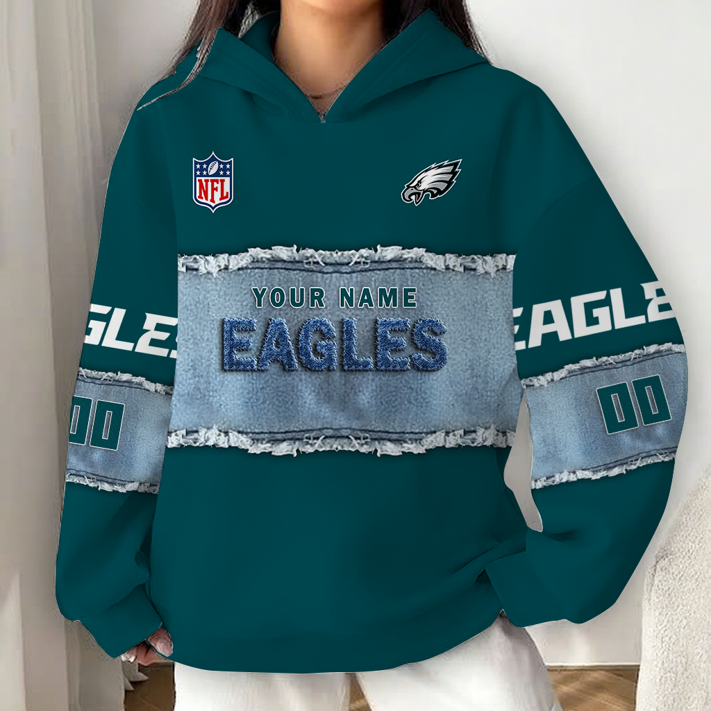 LIMITED EDITION - NEW CUSTOMIZED NFL02 PPE PHILADELPHIA EAGLES UNISEX HOODIE