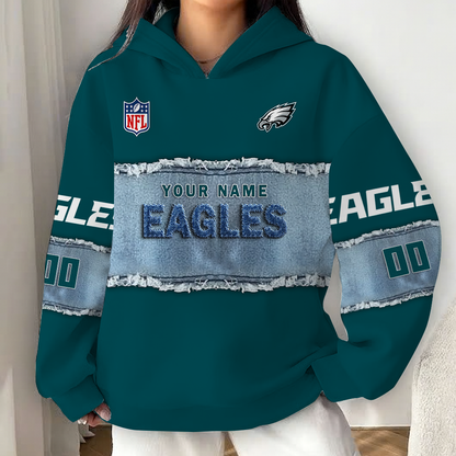 LIMITED EDITION - NEW CUSTOMIZED NFL02 PPE PHILADELPHIA EAGLES UNISEX HOODIE