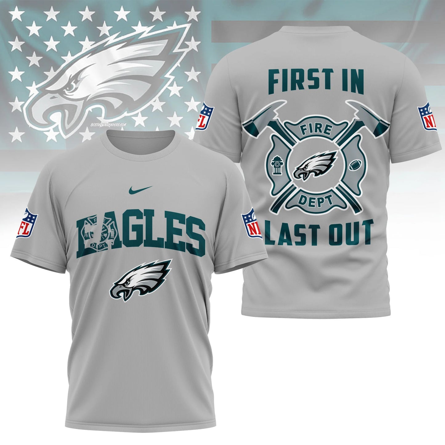 LIMITED EDITION - NEW CUSTOMIZED NFL02 PPE PHILADELPHIA EAGLES T-SHIRT | MULTIPLE COLORS AVAILABLE