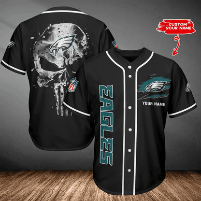 LIMITED EDITION - NEW CUSTOMIZED NFL02 PPE PHILADELPHIA EAGLES BASEBALL JERSEY