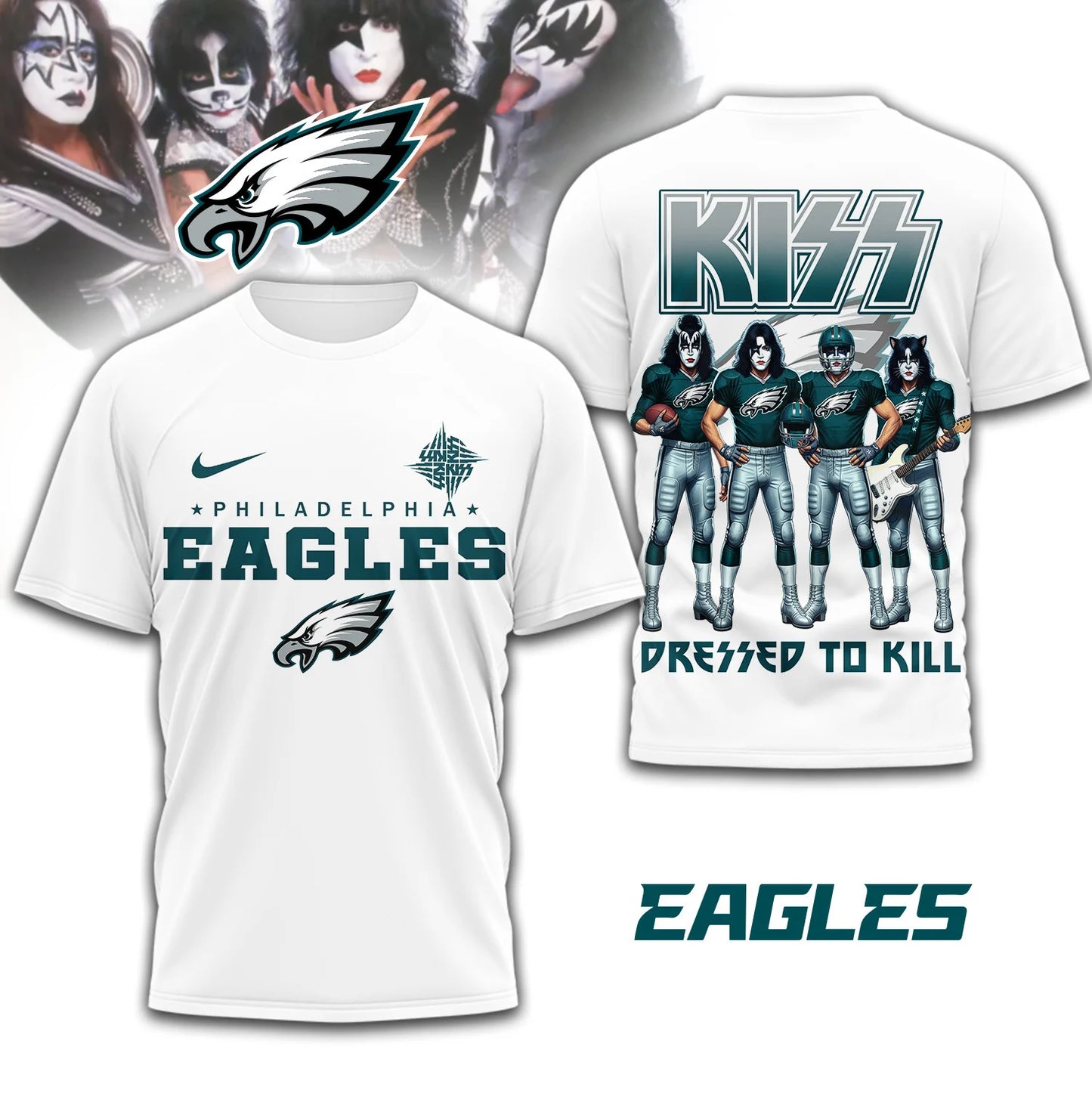 LIMITED EDITION - NEW CUSTOMIZED NFL02 PPE PHILADELPHIA EAGLES T-SHIRT | MULTIPLE COLORS AVAILABLE