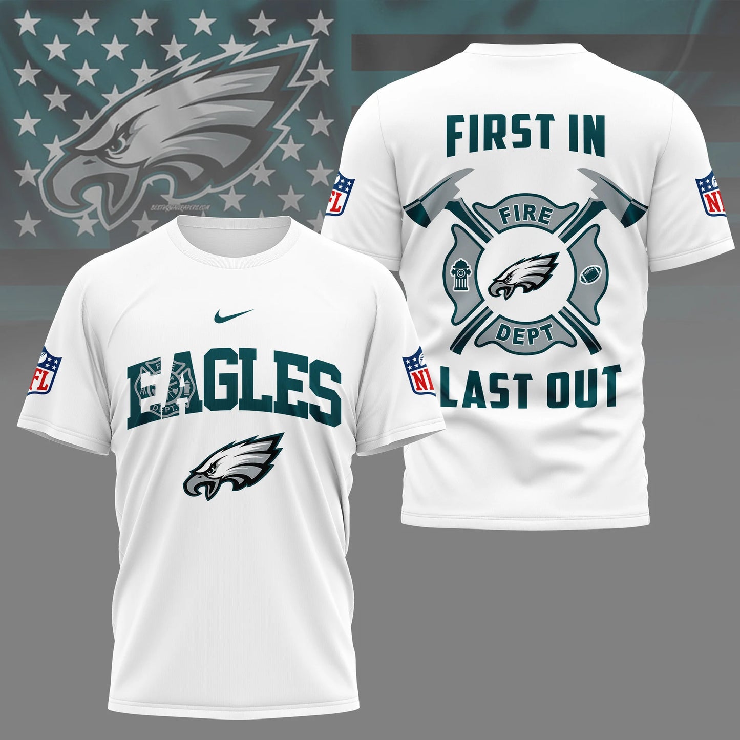 LIMITED EDITION - NEW CUSTOMIZED NFL02 PPE PHILADELPHIA EAGLES T-SHIRT | MULTIPLE COLORS AVAILABLE