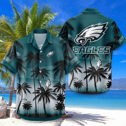LIMITED EDITION - NEW CUSTOMIZED NFL02 PPE PHILADELPHIA EAGLES UNISEX HAWAIIAN SHIRT & SHORTS SET