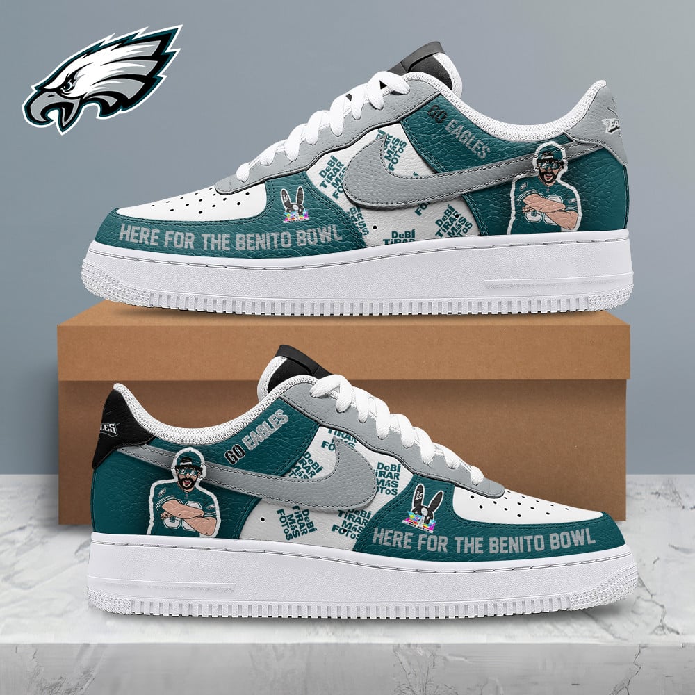 LIMITED EDITION - NEW CUSTOMIZED NFL02 PPE PHILADELPHIA EAGLES SUPER BOWL HALFTIME SHOW AF1 SHOES