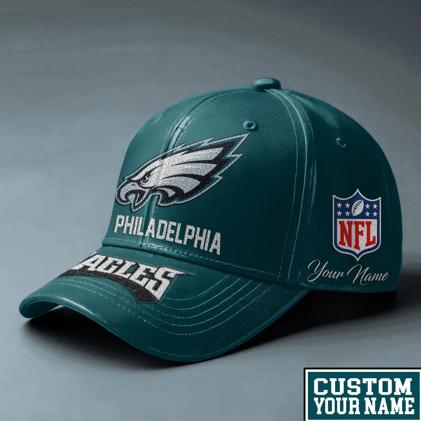 LIMITED EDITION - NEW CUSTOMIZED NFL02 PPE PHILADELPHIA EAGLES CLASSIC CAP