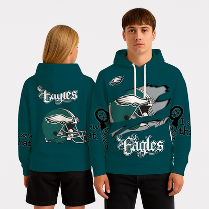 LIMITED EDITION - NEW CUSTOMIZED NFL02 PPE PHILADELPHIA EAGLES UNISEX T-SHIRT, POLO, HOODIE & JACKETS