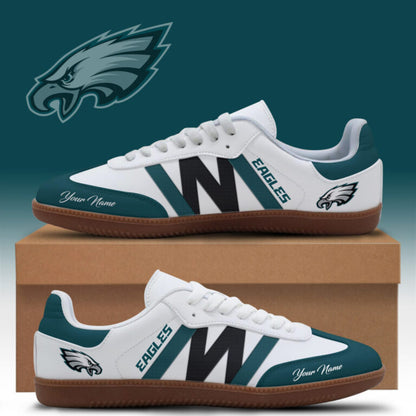 LIMITED EDITION - NEW CUSTOMIZED NFL02 PPE PHILADELPHIA EAGLES CLASSIC SNEAKERS