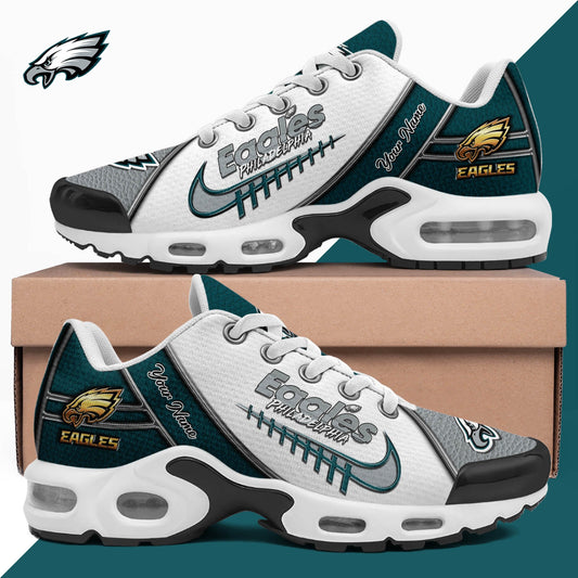 LIMITED EDITION - NEW CUSTOMIZED NFL02 PPE PHILADELPHIA EAGLES UNISEX AIR MAX PLUS SNEAKERS