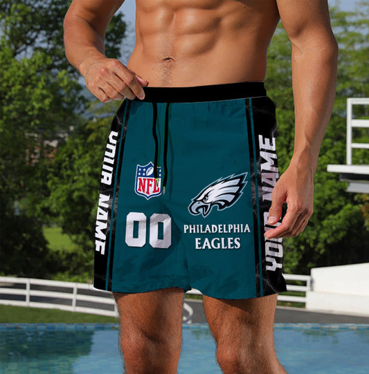 LIMITED EDITION - NEW CUSTOMIZED NFL02 PPE PHILADELPHIA EAGLES UNISEX SHORT PANTS