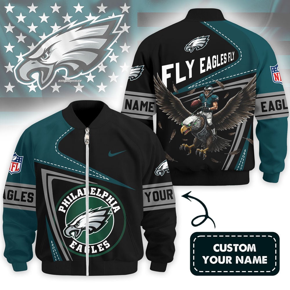 LIMITED EDITION - NEW CUSTOMIZED NFL02 PPE PHILADELPHIA EAGLES UNISEX T-SHIRT, POLO, HOODIE & JACKETS