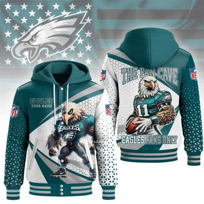 LIMITED EDITION - NEW CUSTOMIZED NFL02 PPE PHILADELPHIA EAGLES UNISEX T-SHIRT, POLO, HOODIE & JACKETS