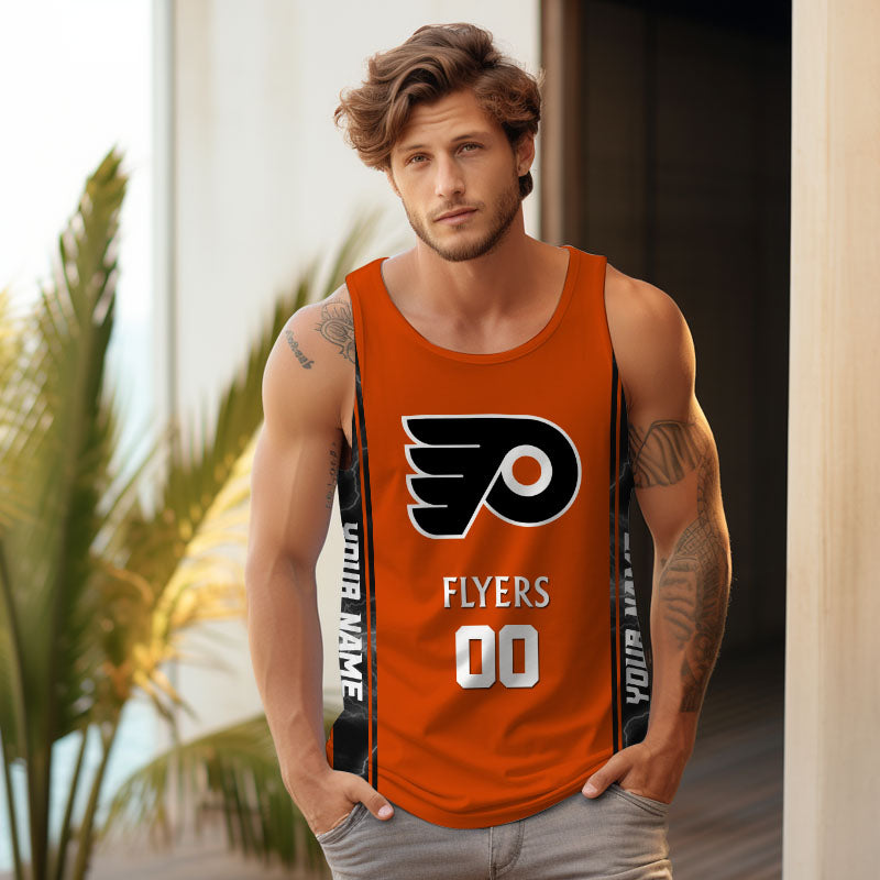LIMITED EDITION - NEW CUSTOMIZED NHL27 PPF PHILADELPHIA FLYERS UNISEX TANK TOP