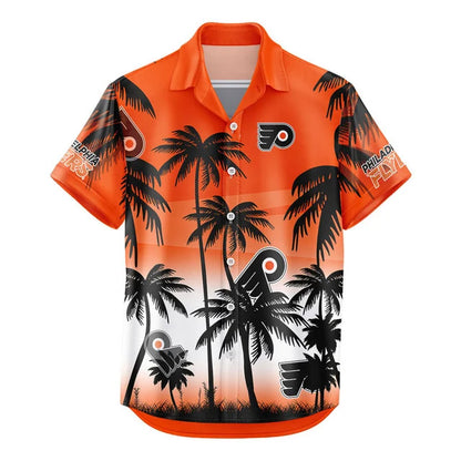 LIMITED EDITION - NEW CUSTOMIZED NHL27 PPF PHILADELPHIA FLYERS UNISEX HAWAIIAN SHIRT & SHORTS SET