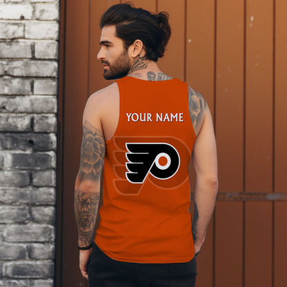 LIMITED EDITION - NEW CUSTOMIZED NHL27 PPF PHILADELPHIA FLYERS UNISEX TANK TOP