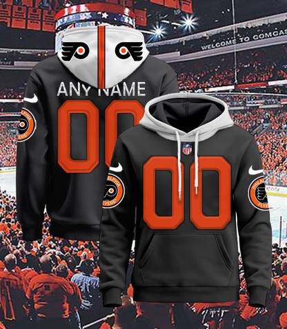 LIMITED EDITION - NEW CUSTOMIZED NHL27 PPF PHILADELPHIA FLYERS UNISEX T-SHIRT, POLO, HOODIE & JACKETS