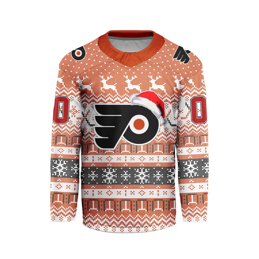 LIMITED EDITION - NEW CUSTOMIZED NHL27 PPF PHILADELPHIA FLYERS LONG SLEEVED T-SHIRT
