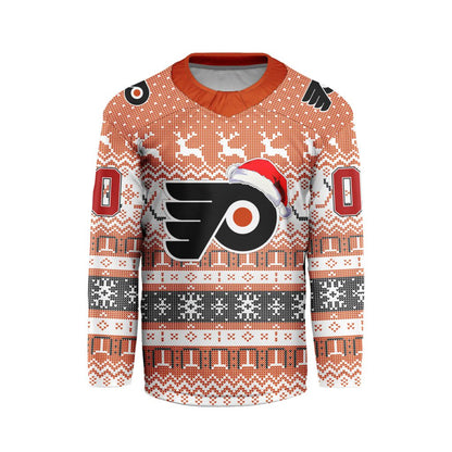 LIMITED EDITION - NEW CUSTOMIZED NHL27 PPF PHILADELPHIA FLYERS LONG SLEEVED T-SHIRT