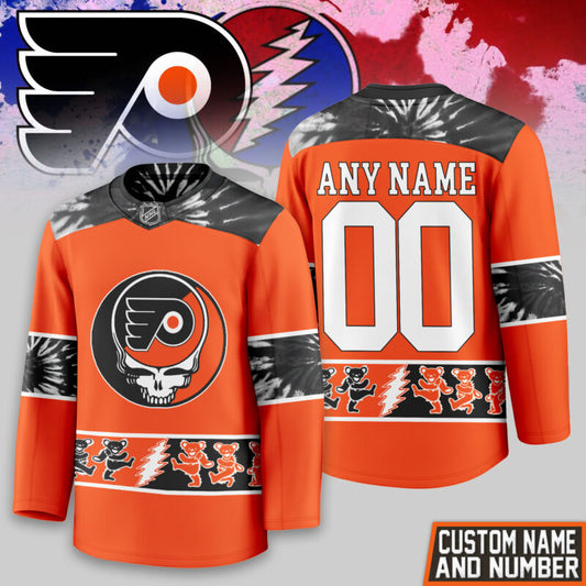 [SUPER SALE] NEW CUSTOMIZED NHL27 PPF PHILADELPHIA FLYERS UNISEX HOCKEY JERSEY