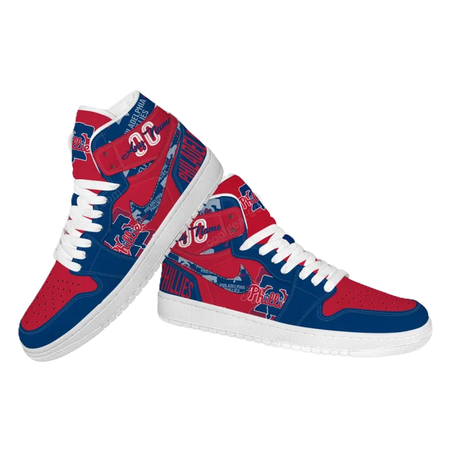 LIMITED EDITION - NEW CUSTOMIZED MLB11 PH PHILLIES AIR JORDAN SNEAKERS