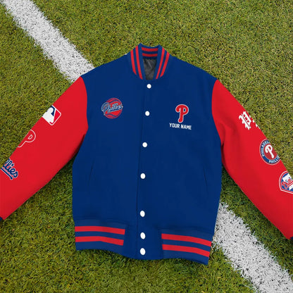 LIMITED EDITION - NEW PREMIUM MLB11 PPS PHILADELPHIA PHILLIES SATIN VARSITY JACKET