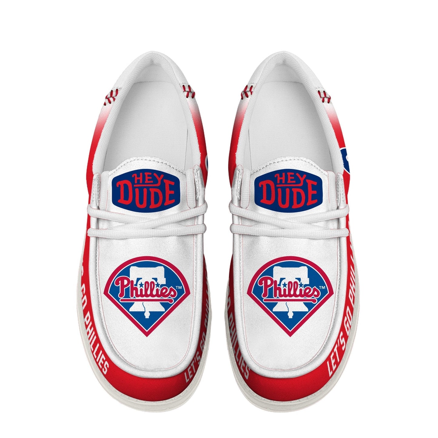 LIMITED EDITION - NEW CUSTOMIZED MLB11 PPS PHILADELPHIA PHILLIES LOAFER SHOES