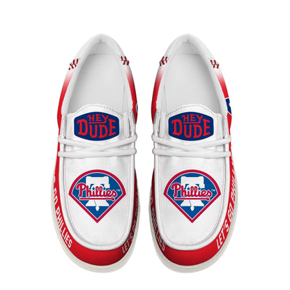 LIMITED EDITION - NEW CUSTOMIZED MLB11 PPS PHILADELPHIA PHILLIES LOAFER SHOES