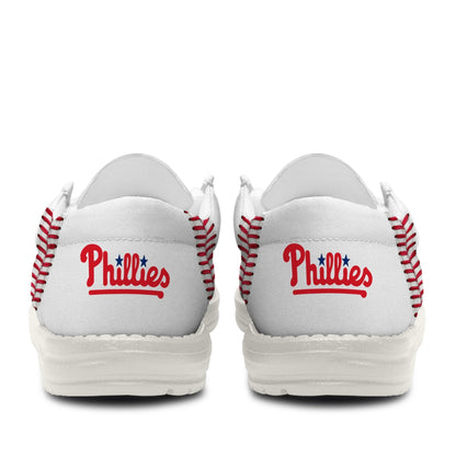 LIMITED EDITION - NEW CUSTOMIZED MLB11 PPS PHILADELPHIA PHILLIES LOAFER SHOES