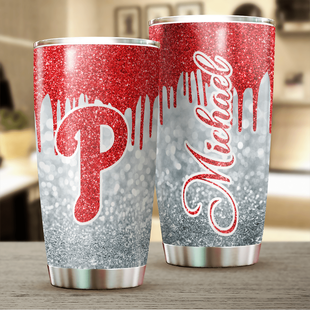 LIMITED EDITION - NEW CUSTOMIZED MLB11 PH PHILLIES TUMBLER CUP