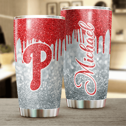 LIMITED EDITION - NEW CUSTOMIZED MLB11 PH PHILLIES TUMBLER CUP