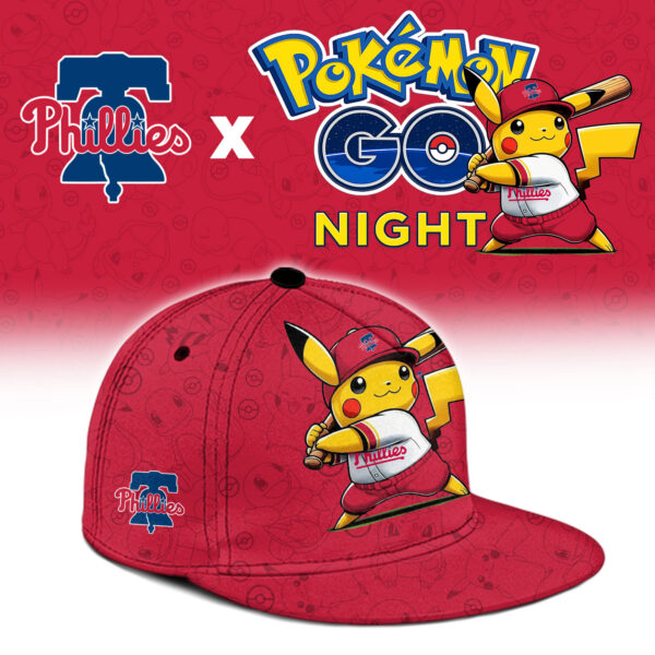 LIMITED EDITION - NEW CUSTOMIZED MLB11 PPS PHILADELPHIA PHILLIES x POKEMON BASEBALL JERSEY & CAP