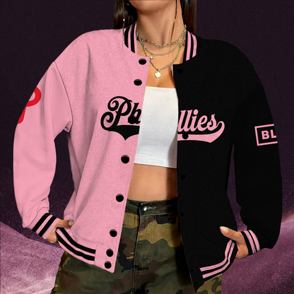 LIMITED EDITION - NEW CUSTOMIZED MLB11 PPS PHILADELPHIA PHILLIES SATIN VARSITY & BASEBALL JACKET
