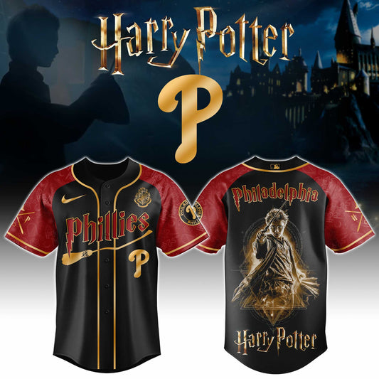 LIMITED EDITION - NEW CUSTOMIZED MLB11 PPS PHILADELPHIA PHILLIES x HARRY POTTER BASEBALL JERSEY & CAP