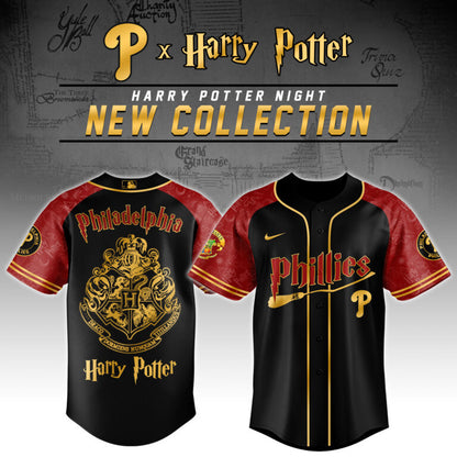LIMITED EDITION - NEW CUSTOMIZED MLB11 PH PHILLIES x HARRY POTTER BASEBALL JERSEY & CAP